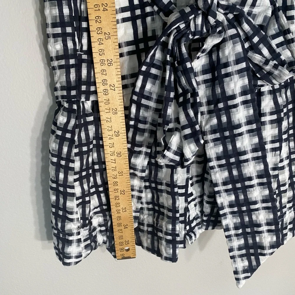 NWT  Anthropologie‎  Maeve Plaid Mini Retro Sundress Blk/White Size 10. Rt $170